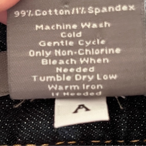 Ann Taylor Signature Fit Flare Jeans Womens Size 4P Blue t cotton stretch - Picture 4 of 7